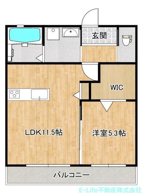 SHELL LEBEN八反田 I(1LDK/1階)の間取り写真