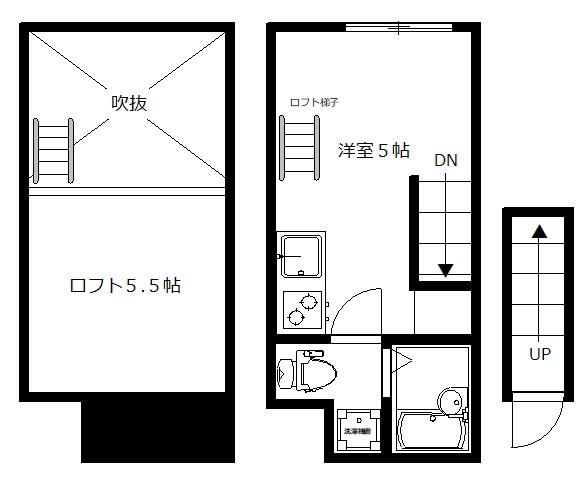 プルミエール大森西(ワンルーム/2階)の間取り写真