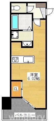 NO.103 ST.DOWN TOWN HAKATA(1K/14階)の間取り写真