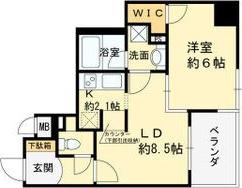 エステムプラザ梅田・中崎町II(1LDK/10階)の間取り写真