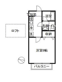エスパーダ石神井公園弐番館(1K/2階)の間取り写真
