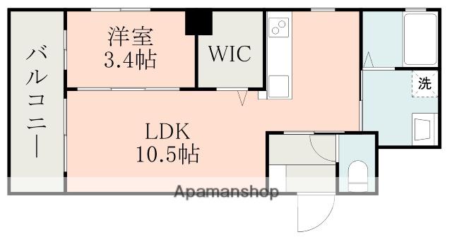 VIOLA II(1LDK/1階)の間取り写真