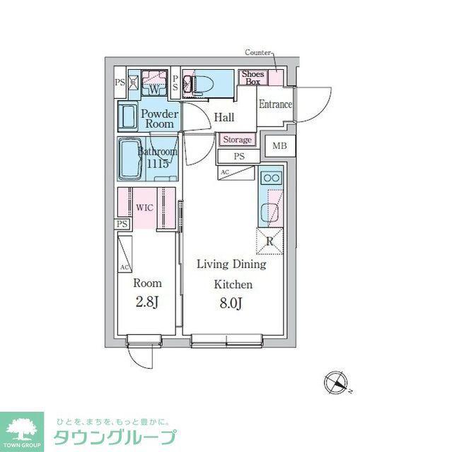 デュオメゾン池袋オヴェスト(1LDK/1階)の間取り写真