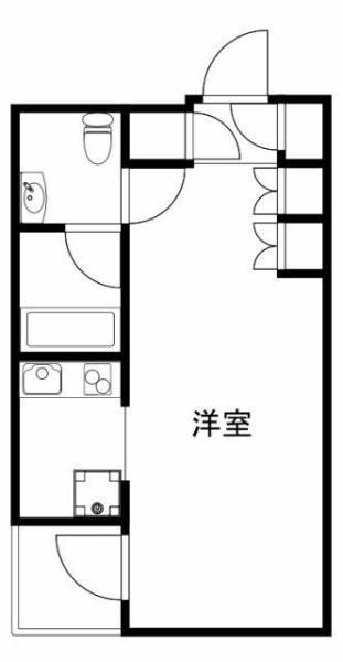 パールホーム吉野町(ワンルーム/2階)の間取り写真
