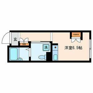 ES V(ワンルーム/3階)の間取り写真