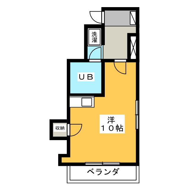 UCOURT金座町(ワンルーム/4階)の間取り写真