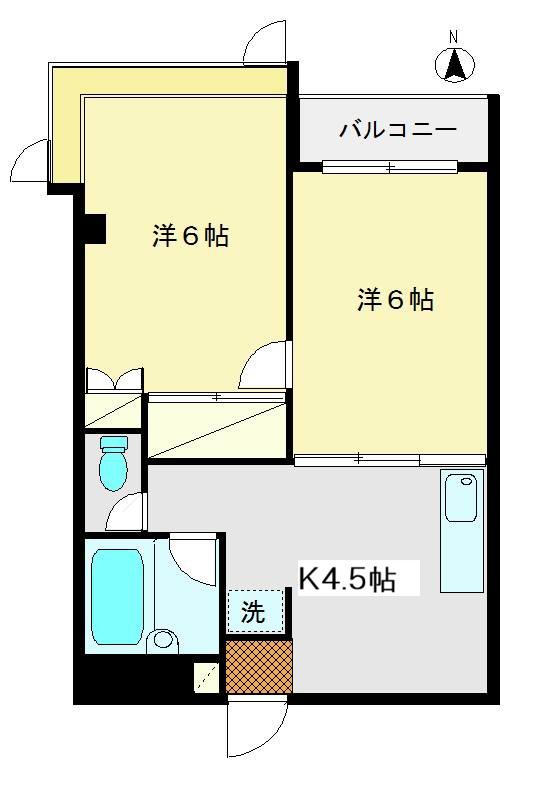 リサーチコープ初台(2K/3階)の間取り写真