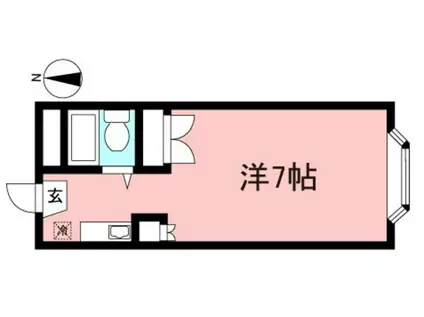 パークアベニューアートヴィレッジ壱番館(ワンルーム/1階)の間取り写真