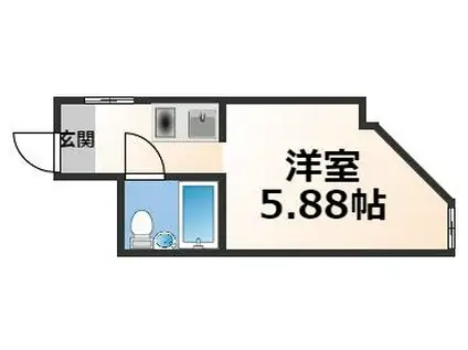 MJメゾン下小阪(1K/4階)の間取り写真