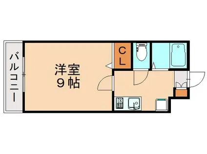ジェイズテン(1K/1階)の間取り写真