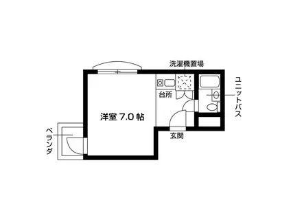 ラ・フォーレ八事(ワンルーム/4階)の間取り写真