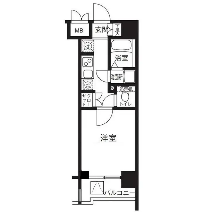 リージア代々木 6階階 間取り