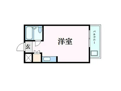 メゾン玉藻(ワンルーム/3階)の間取り写真