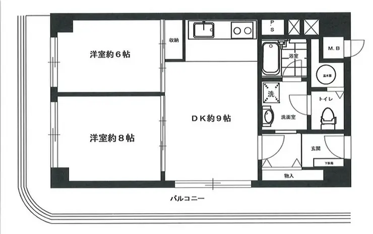 ローズハイツ田町 7階階 間取り