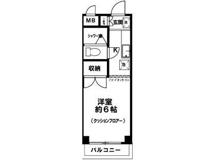 恵マンション(1K/2階)の間取り写真