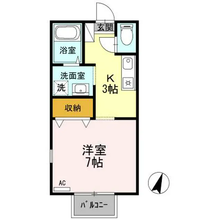 プリシェールコンフォール II 1階階 間取り