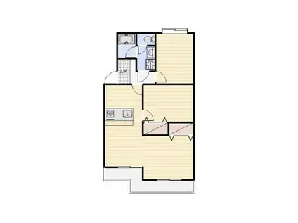 マンションストークV(2LDK/3階)の間取り写真