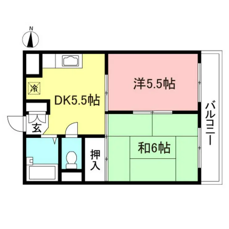 セシーズ東百合丘 3階階 間取り