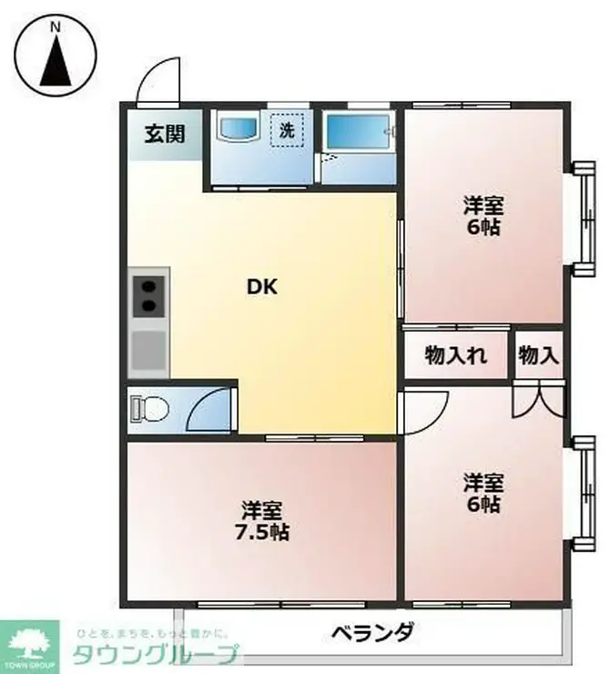 ハイツヤマダ 2階階 間取り