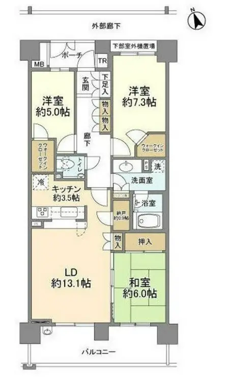 ル・クール八王子みなみ野 11階階 間取り