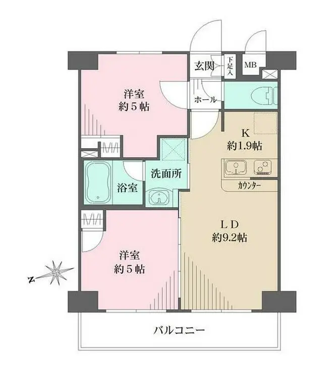 エステムプラザ神楽坂 North Residence 7階階 間取り