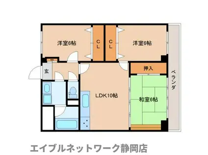 MAISON DE CALM(3LDK/1階)の間取り写真