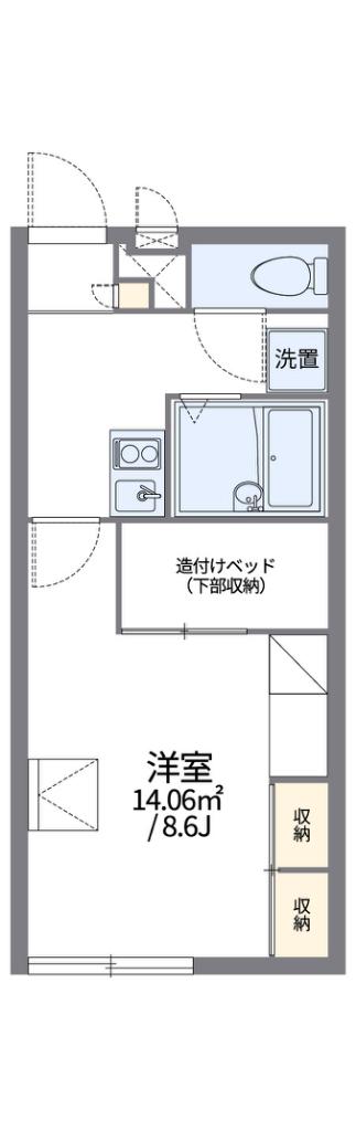 レオパレス井垣(1K/2階)の間取り写真