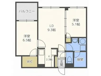 エルファロ76(2LDK/4階)の間取り写真