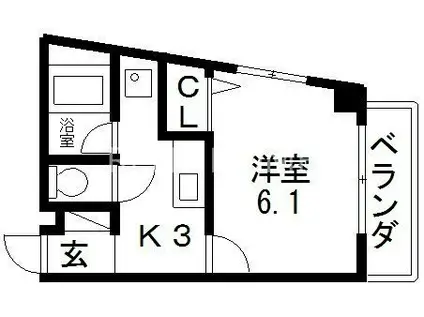 SANTO LALUZ AJIROKITA(1K/5階)の間取り写真