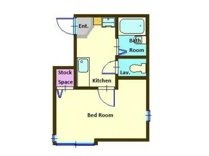 FELICE(1K/2階)の間取り写真