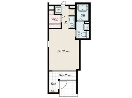 フォンテ(1K/1階)の間取り写真