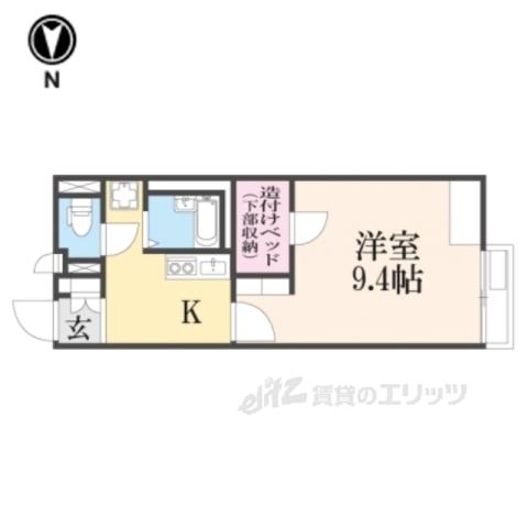 レオネクストパストラルヴィラ(1K/2階)の間取り写真