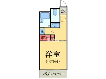 LP蘇我(1K/1階)の間取り写真