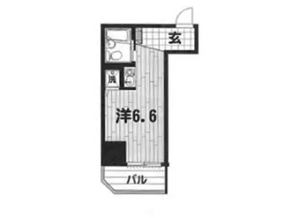 TRUST VALUE 不動前(ワンルーム/2階)の間取り写真