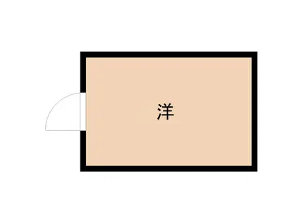 リバーハイツ(ワンルーム/2階)の間取り写真