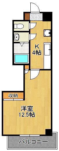 堺町センタービル(1K/7階)の間取り写真