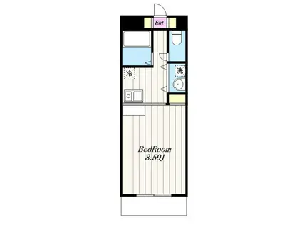 メゾン・ド・ロシュ(1K/3階)の間取り写真