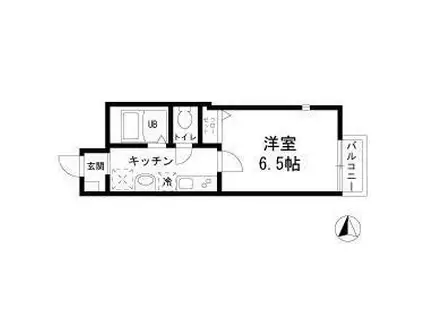 キャメル南千住(1K/1階)の間取り写真