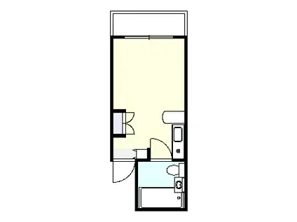 カレッジライフ(1K/3階)の間取り写真