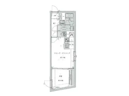 ジェノヴィア池袋 405(1LDK/4階)の間取り写真
