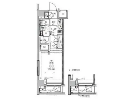 セジョリ池袋ウエスト(1K/2階)の間取り写真