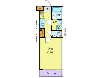 アイルエアポート羽田(1K/2階)の間取り写真