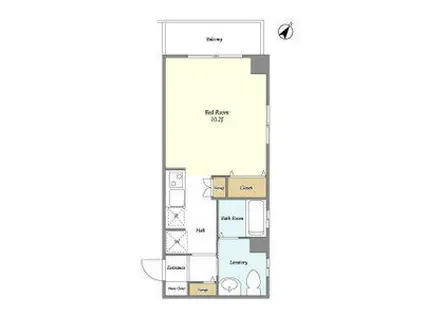 リテラス町屋(ワンルーム/7階)の間取り写真