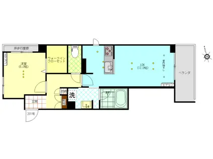 SHMレジステージ(1LDK/3階)の間取り写真