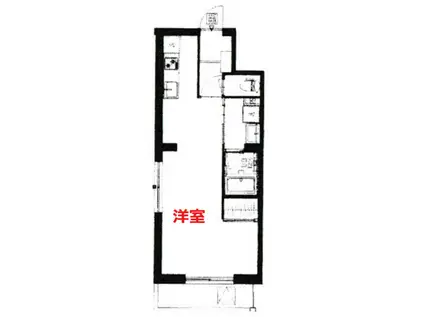 ベルレモン(1LDK/2階)の間取り写真