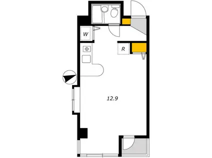 サカイビル(ワンルーム/3階)の間取り写真