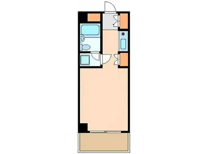 ライオンズマンション新宿東公園(1K/4階)の間取り写真