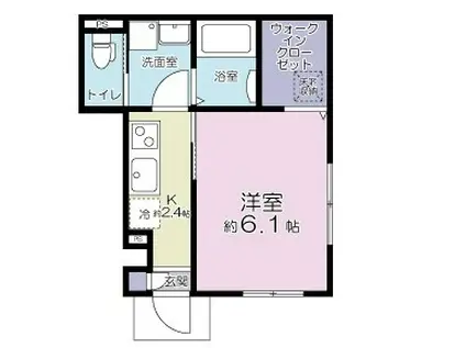 サンフラワー上池台(1K/1階)の間取り写真