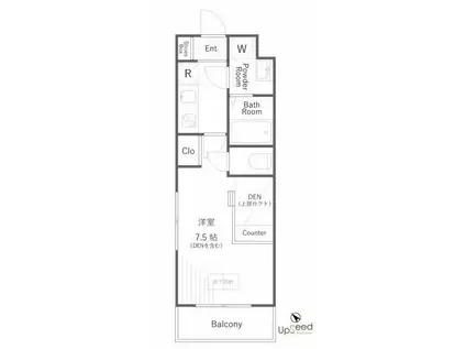 THEWELLMEJIRO(1K/2階)の間取り写真