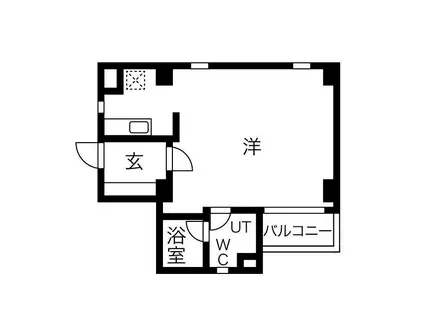 FLEG目黒平町(ワンルーム/2階)の間取り写真